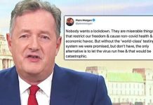 Piers Morgan backs lockdown restrictions because only alternative would be ‘catastrophic’ | UK | News (Reports)
