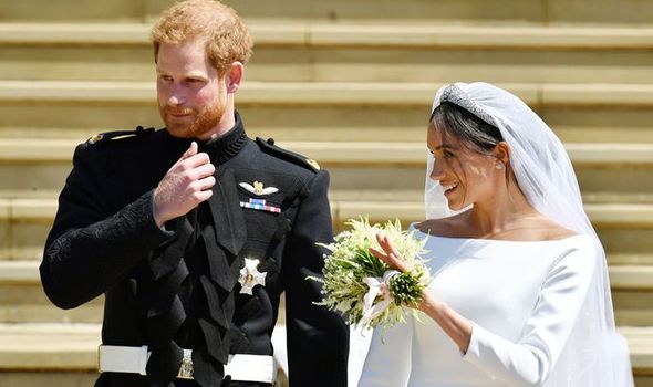 Prince Harry news: The Duke of Sussex and Meghan Markle at their royal wedding in 2018
