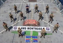 Royal Navy seizes over 450kg in the largest methamphetamine drug bust in the Middle East