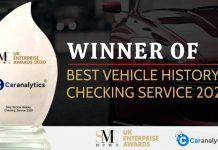 UK Enterprise Awards 2020 – Car Analytics Gets Best Vehicle History Check Service 2020 Award from SME News