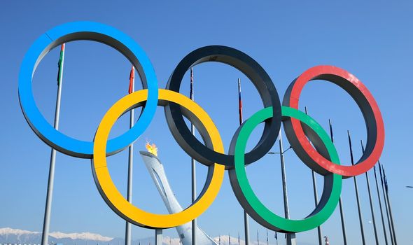 Winter Olympics sign Winter Olympics sign