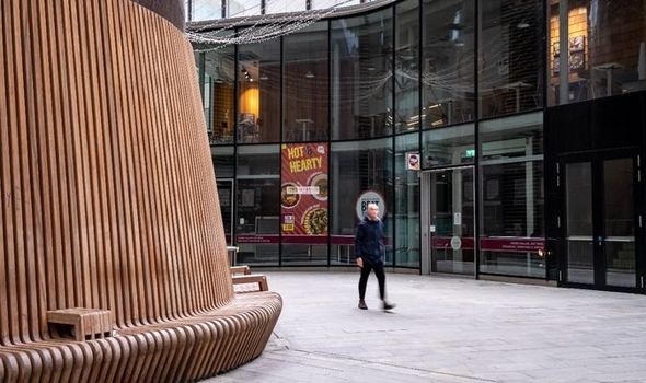 Empty Square Mile in London