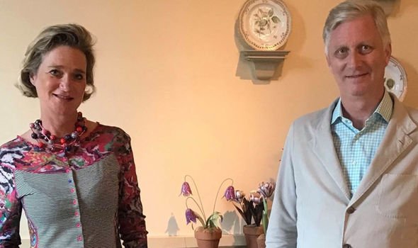royal news princess delphine saxe coburg delphine boel meets king philippe pics king albert