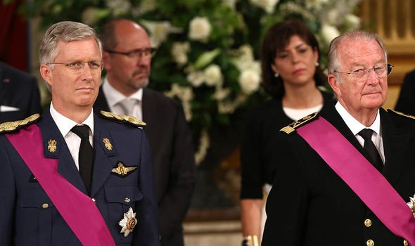 royal news princess delphine saxe coburg delphine boel meets king philippe pics king albert