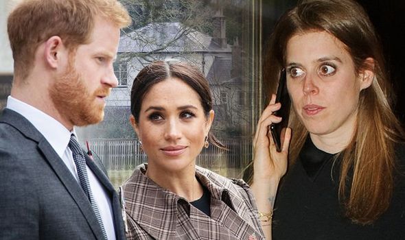 Princess Beatrice, Prince Harry and Meghan Markle