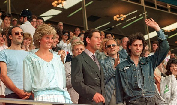 Diana pictured in the same Kanga dress at Live Aid in 1985 Diana pictured in the same Kanga dress at Live Aid in 1985