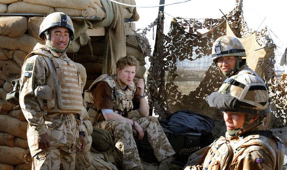 Harry when he was serving in Afghanistan