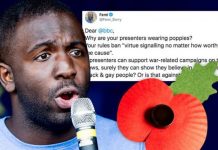 BBC news: Femi Oluwole attacks BBC presenters for wearing ‘virtue signalling’ poppies | UK | News (Reports)