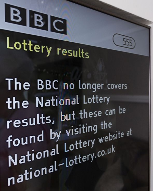 BBC text service lottery results BBC text service lottery results