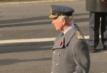 Charles leads the nation in two minutes silence in poignant Remembrance Sunday tribute | Royal | News (Reports)