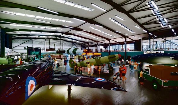 Cold War: artist's impression of hangar