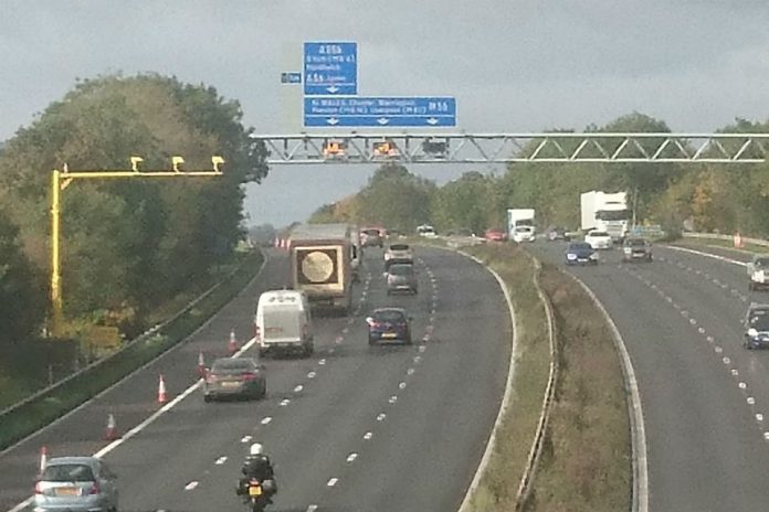 Construction milestone for M56 upgrade