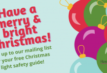 Deck the halls safely this year with Hawkesworth’s free Christmas light safety guide Deck the halls safely this year with Hawkesworth’s free Christmas light safety guide