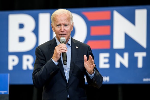 Democrat presidential candidate Joe Biden