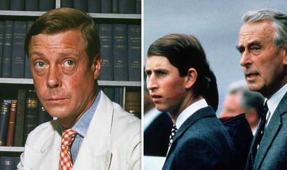 King Edward VIII, later the Duke of Windsor, Prince Charles and Lord Louis Mountbatten