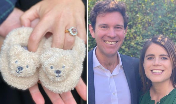 Eugenie and her husband Jack announced they were expecting a child on Instagram Eugenie and her husband Jack announced they were expecting a child on Instagram