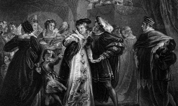 Henry VIII and Anne Boleyn during happier times