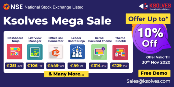 Ksolves Announces Mega Sale Discount on Odoo Apps and Themes Ksolves Announces Mega Sale Discount on Odoo Apps and Themes