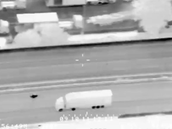 London news: The bike was seen speeding past a lorry