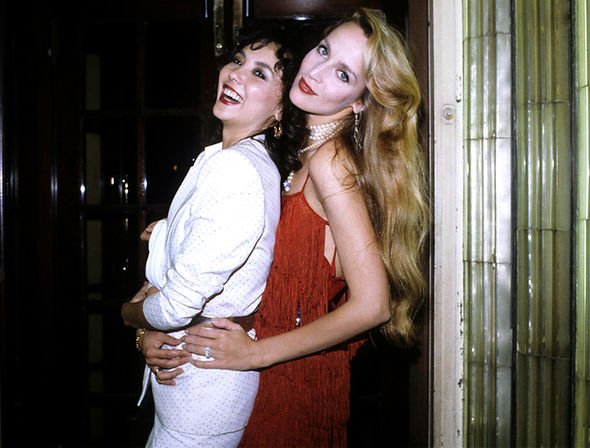 Marie Helvin and Jerry Hall party at Langan's Marie Helvin and Jerry Hall party at Langan's