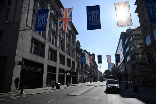 Oxford Street was deserted during lockdown