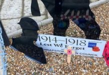 Police launch hunt for vandals who beheaded statue commemorating soldiers killed in WW2 | UK | News (Reports)