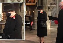 Queen dons face mask in public for first time in poignant Remembrance tribute | Royal | News (Reports)
