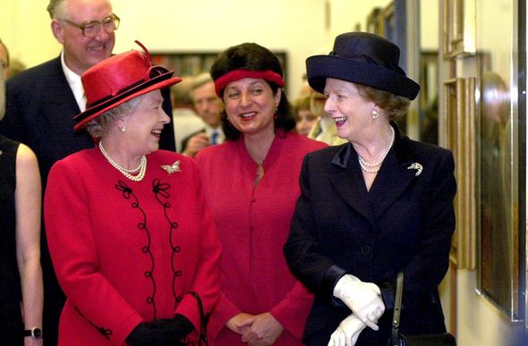 Queen with Margaret Thatcher Queen with Margaret Thatcher