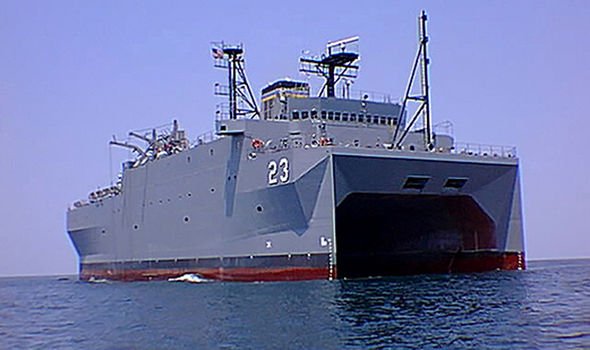 The US surveillance ships The US surveillance ships