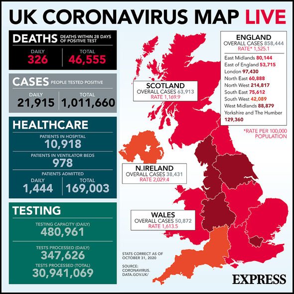 UK coronavirus cases mapped