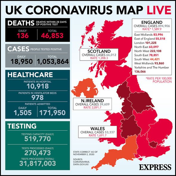 UK coronavirus cases mapped
