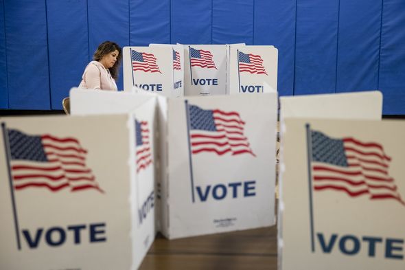 US voting booths