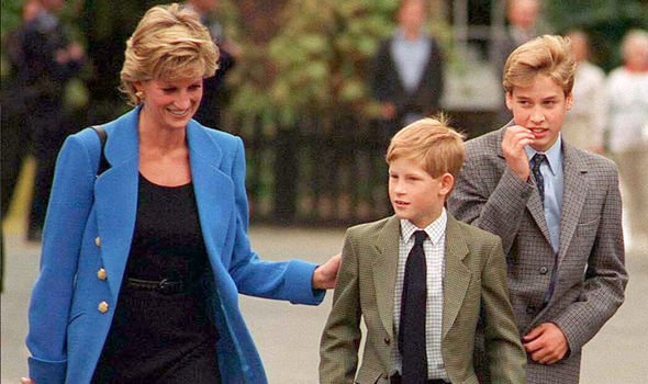 William and Harry with Diana William and Harry with Diana