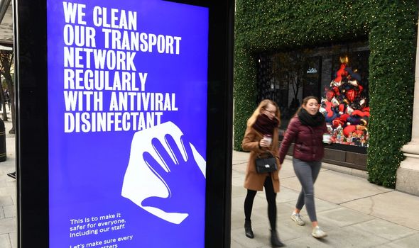 Pedestrians walking in London
