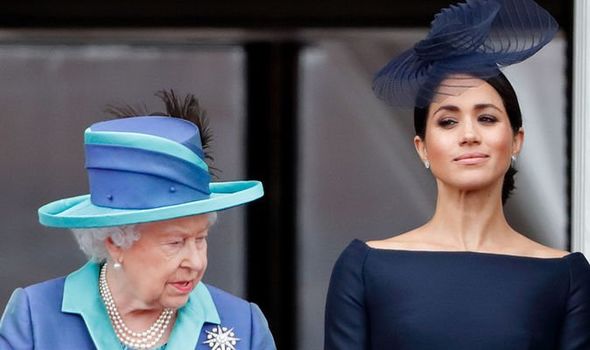 Meghan Markle and her grandmother-in-law Queen Elizabeth II