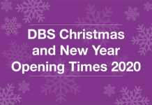 DBS Christmas and New Year Opening Times 2020