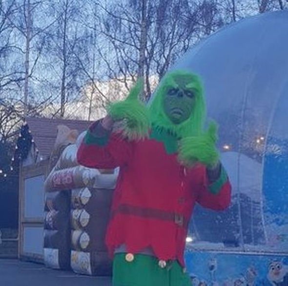 The Grinch at Santa's Magical Drive Thru Adventure in East Park The Grinch at Santa's Magical Drive Thru Adventure in East Park