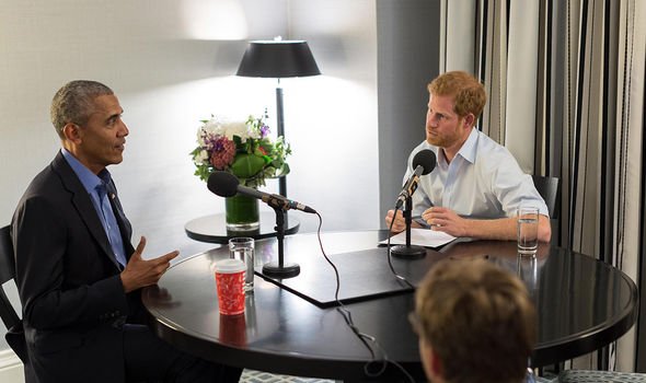 Harry interviewing Barack Obama for his BBC Radio 4 Today programme guest-edit Harry interviewing Barack Obama for his BBC Radio 4 Today programme guest-edit