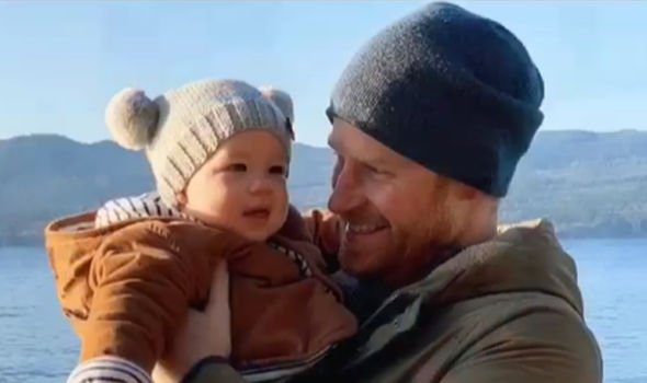 Archie and Harry celebrating New Year overseas