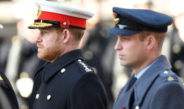 Harry and William at the Cenotaph, where working royals lay wreaths to honour the dead Harry and William at the Cenotaph, where working royals lay wreaths to honour the dead