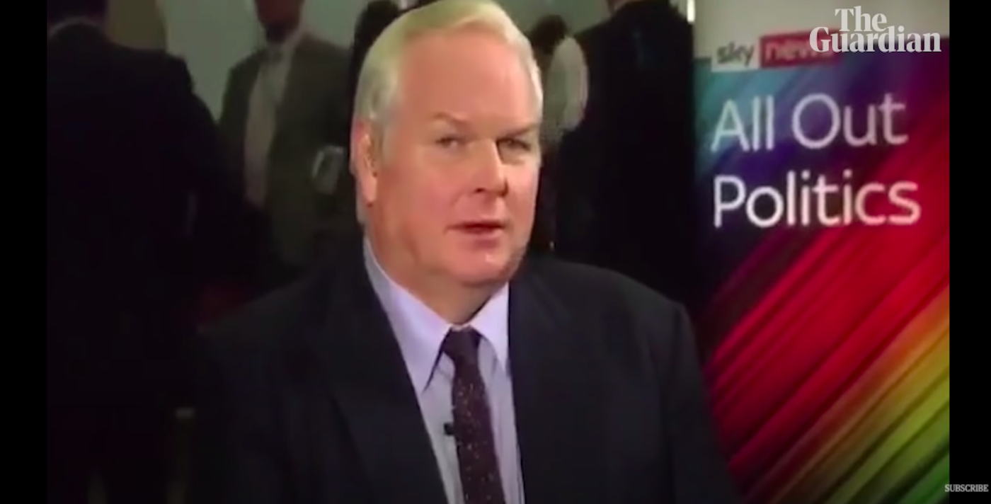 Adam Boulton: Sky News' editor-at-large retweeted a message calling Burley a 'moron'