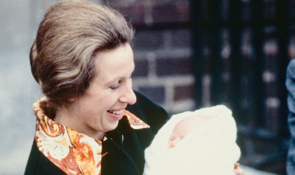 Princess Anne with Zara Tindall after her birth in 1981 Princess Anne with Zara Tindall after her birth in 1981