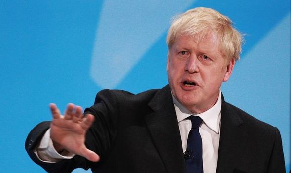 Boris Johnson speaking