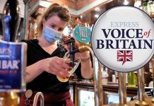 Britons SPLIT over whether to BAN those who refuse vaccine from pubs and restaurants -poll | UK | News (Reports)
