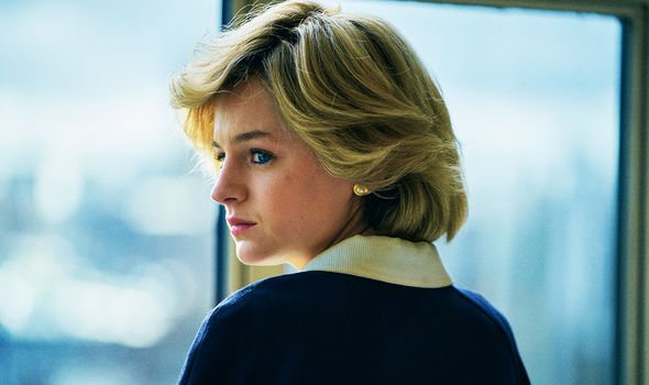 Diana, as portrayed by Emma Corrin, in season 4 of The Crown