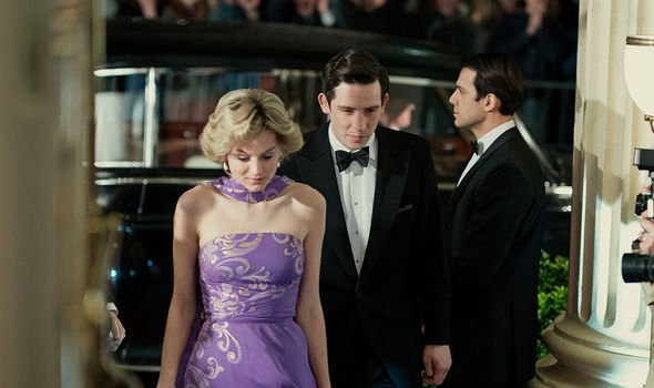 Diana and Charles depicted in The Crown during the Avalanche episode Diana and Charles depicted in The Crown during the Avalanche episode