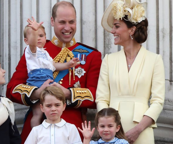 Duke and Duchess of Cambridge with their children