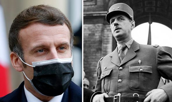 Emmanuel Macron and Charles de Gaulle