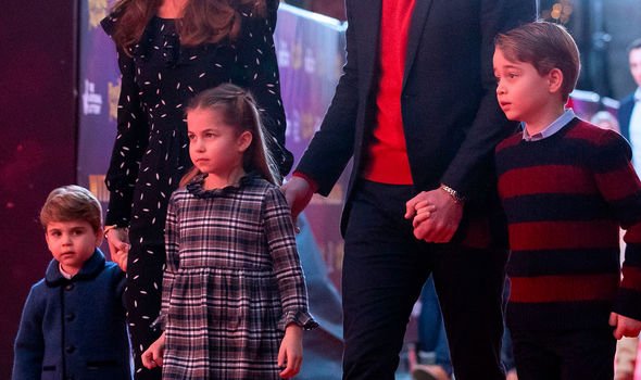 Kate and William appeared with all three of their children for a formal event for the first time on Friday