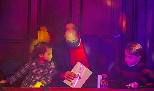 Charlotte and George with William on Friday